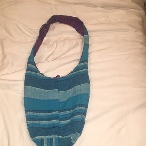 Reversible boho shoulder bag